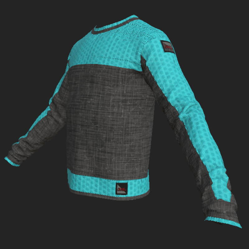 NOIR SWEATER_ GRAY SKY BLUE