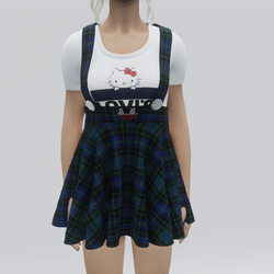Cute Skirt With Suspenders 04