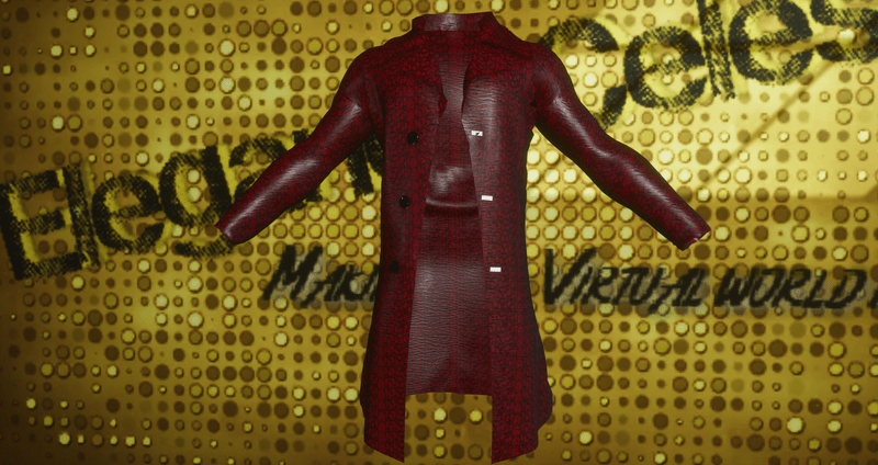 Male Red Snake Skin Jacket