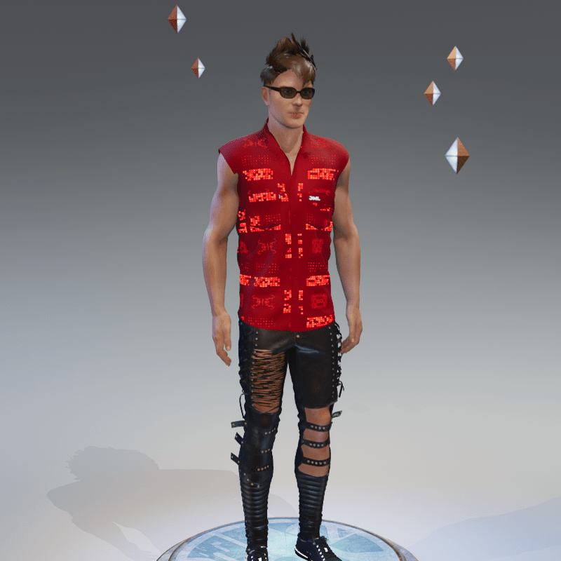 MIKAL SHIRT RED EMISSIVE
