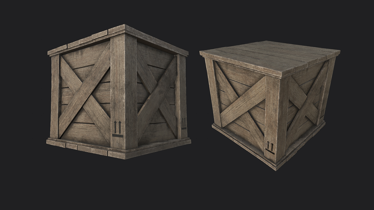 Wooden Crate 02