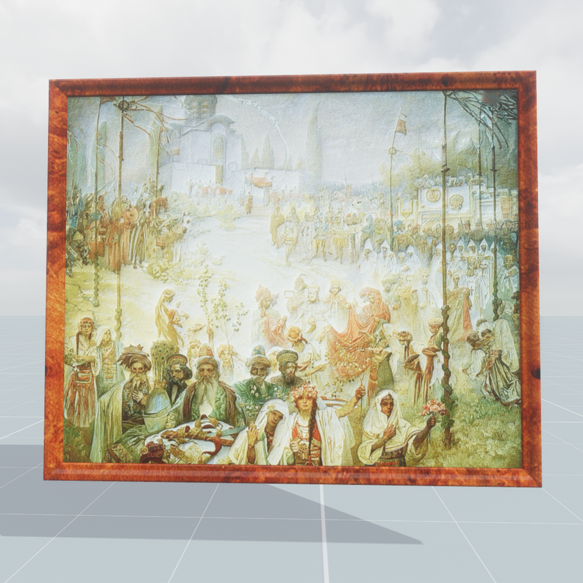 Coronation of Serbian Tsar Stepan Dusan as East Roman Emperor Alphonse Mucha 1926