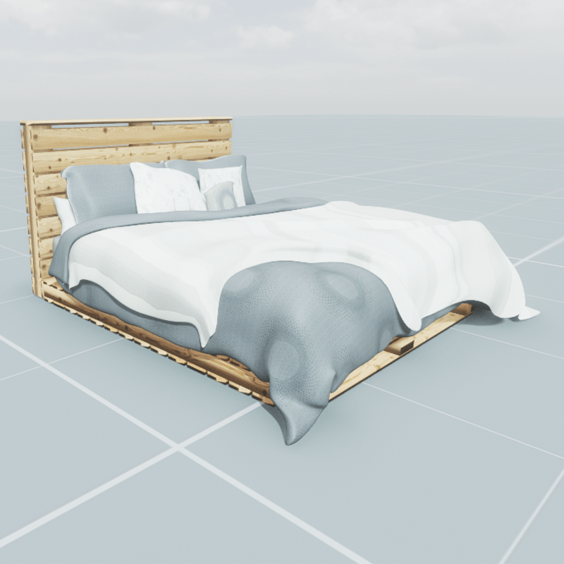 Wooden Bed