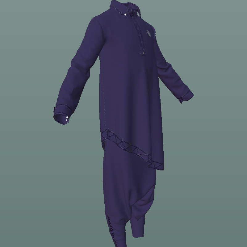 SALWAR KAMEEZ SUIT_ BLUE_