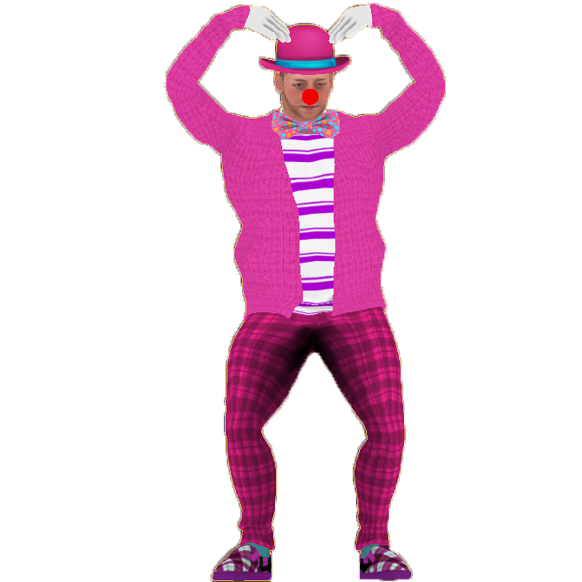 Clown Dancing YMCA Animated