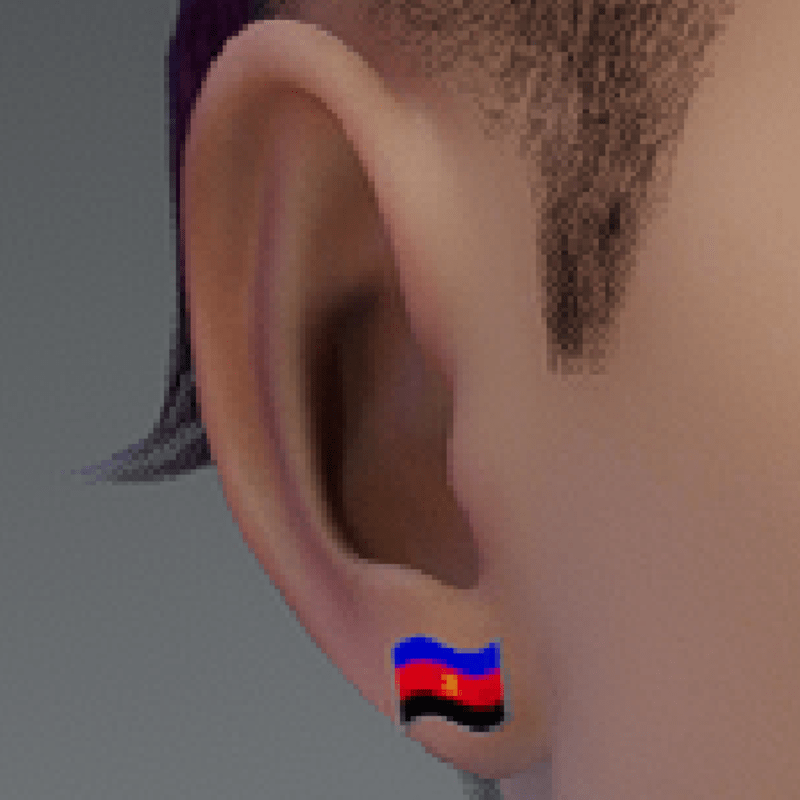 pride earrings polyamory