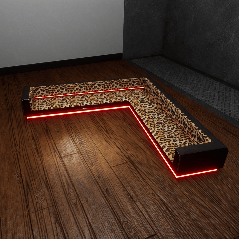 Leopard Club Couch