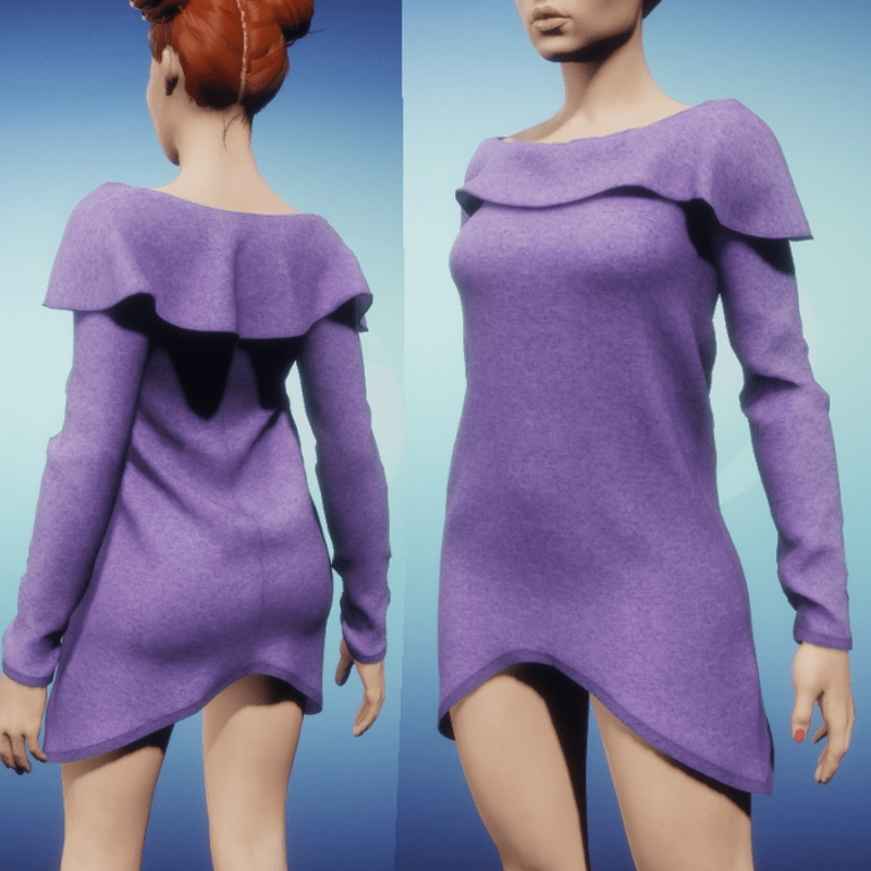 Snoodie Dress or Top -Purple