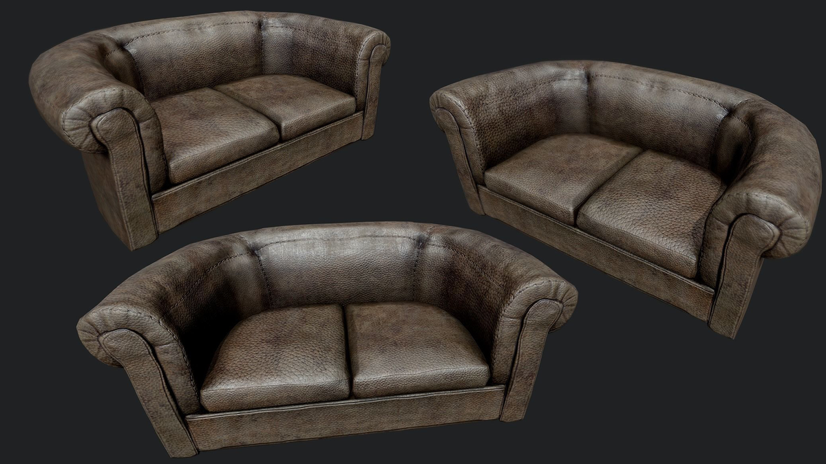 Old Leather Couch
