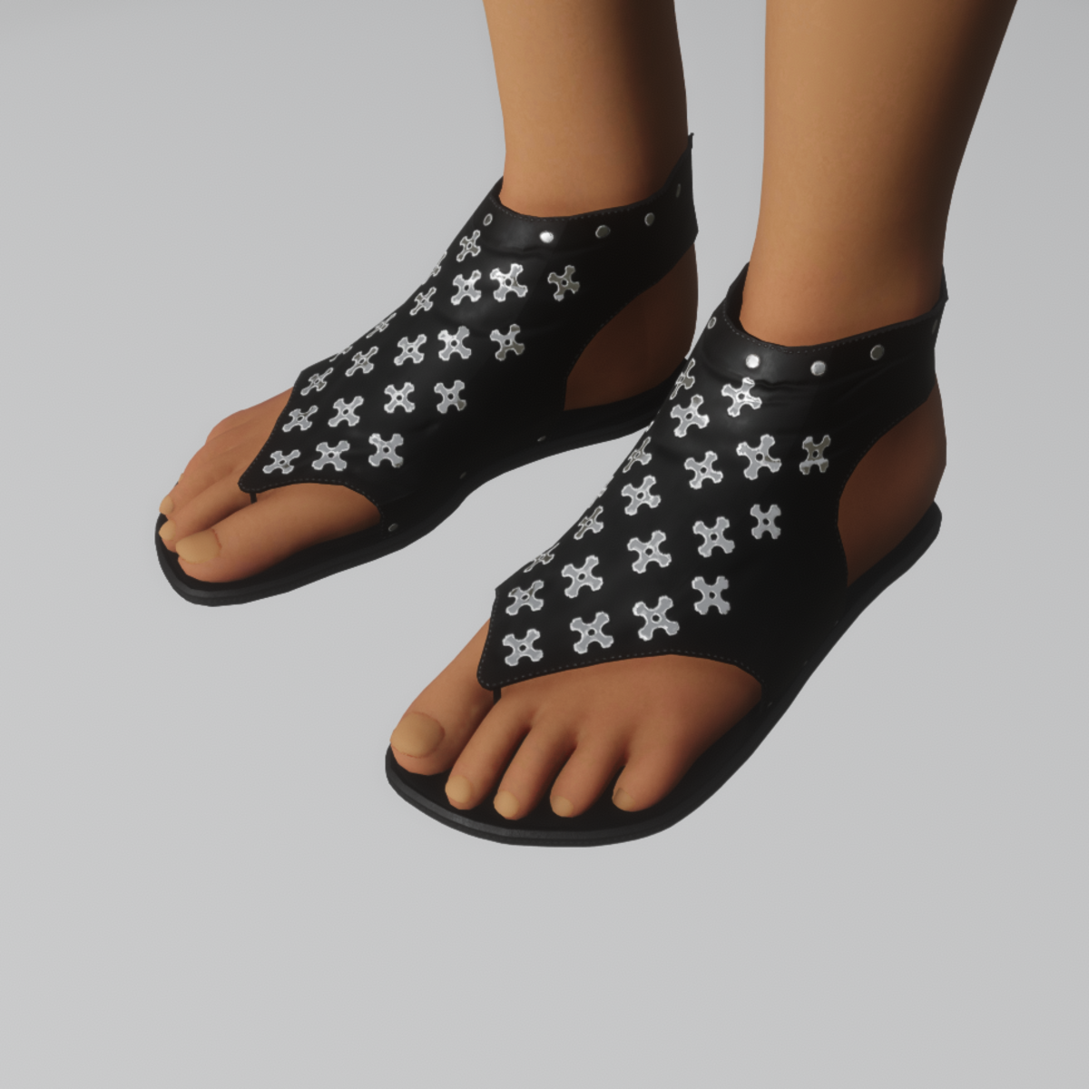 METAL EMBOSSED SANDAL WRAPS