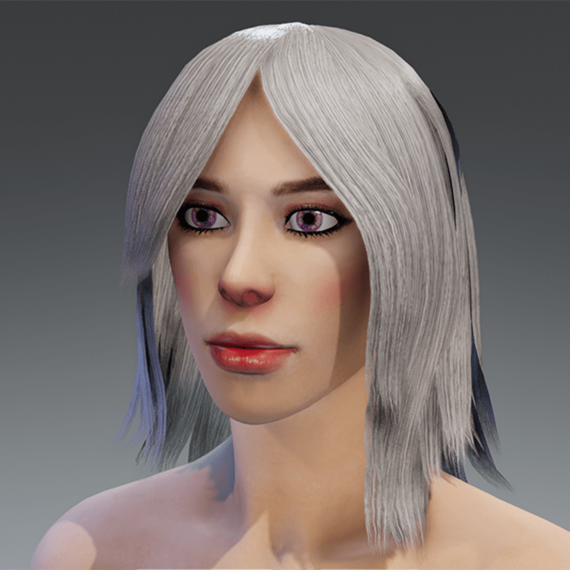 Shaggy straight hair