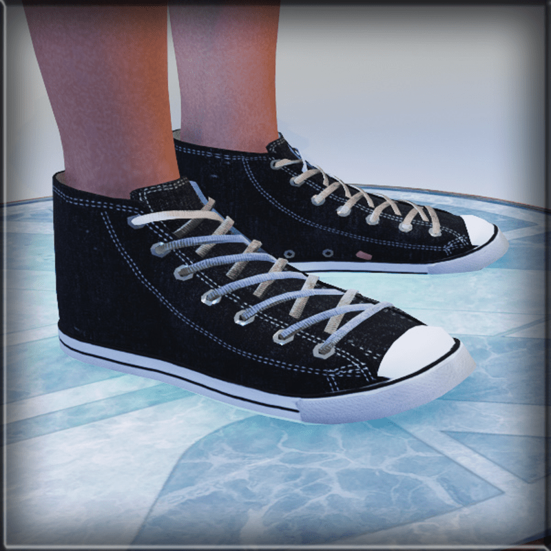 converse black