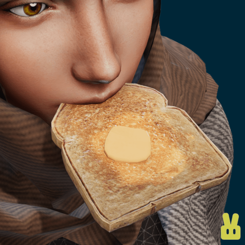 buttered toast