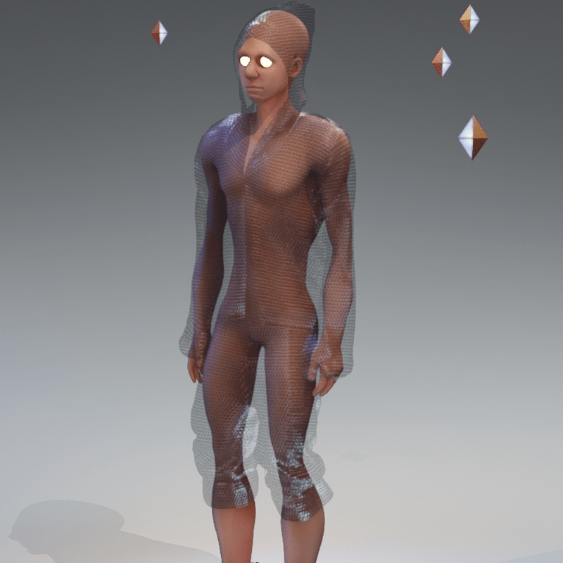 bubble-wrapped jump suit (Scrooge edition)