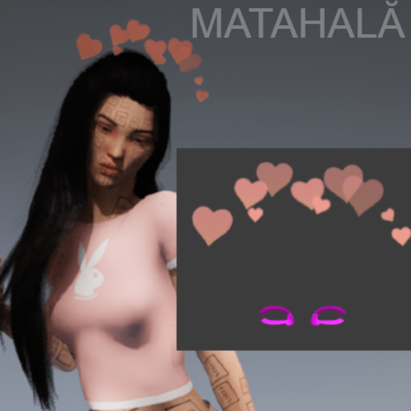 Peach Head Hearts Filter //MATAHALĂ