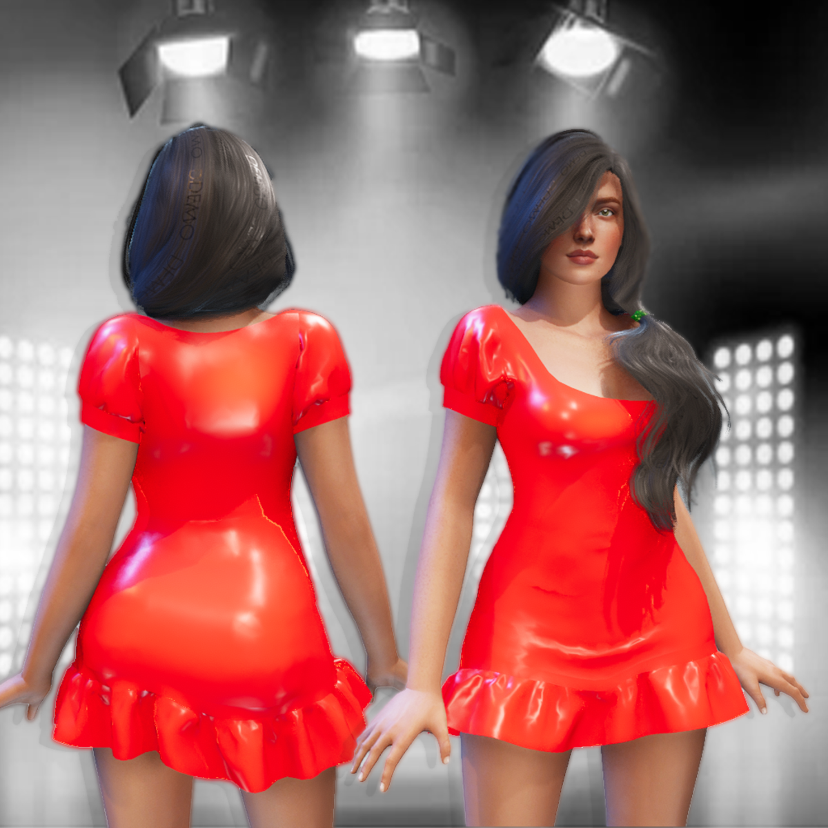 TAMMY Red Latex Dress - REDUCED RELEASE PRICE