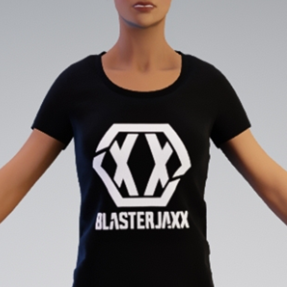 F - Black T-shirt with Blasterjaxx logo