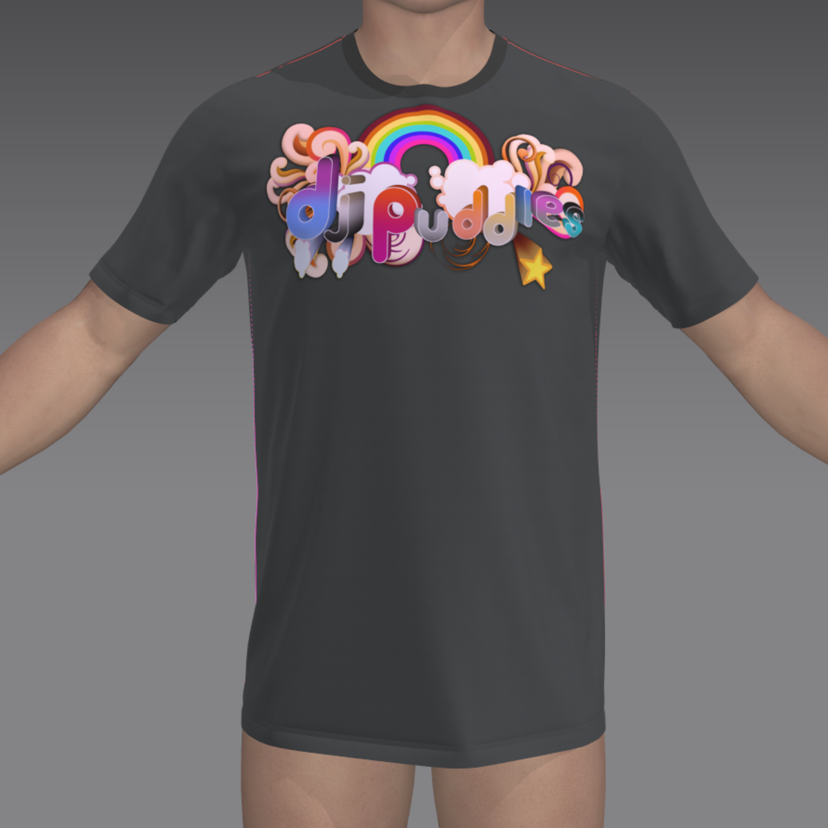 DJ Puddles T-Shirt - Male