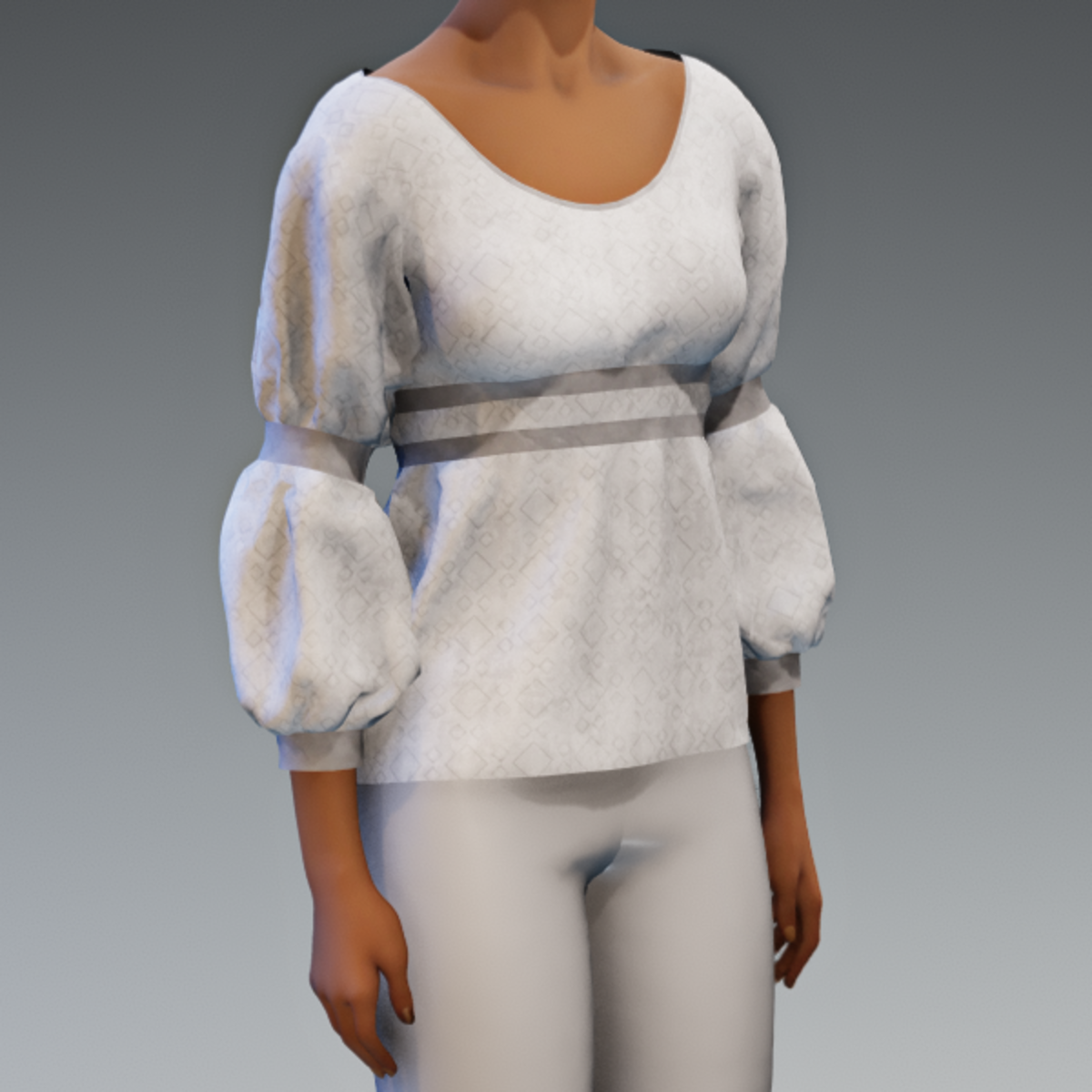 Bo Peep Top White Diamonds