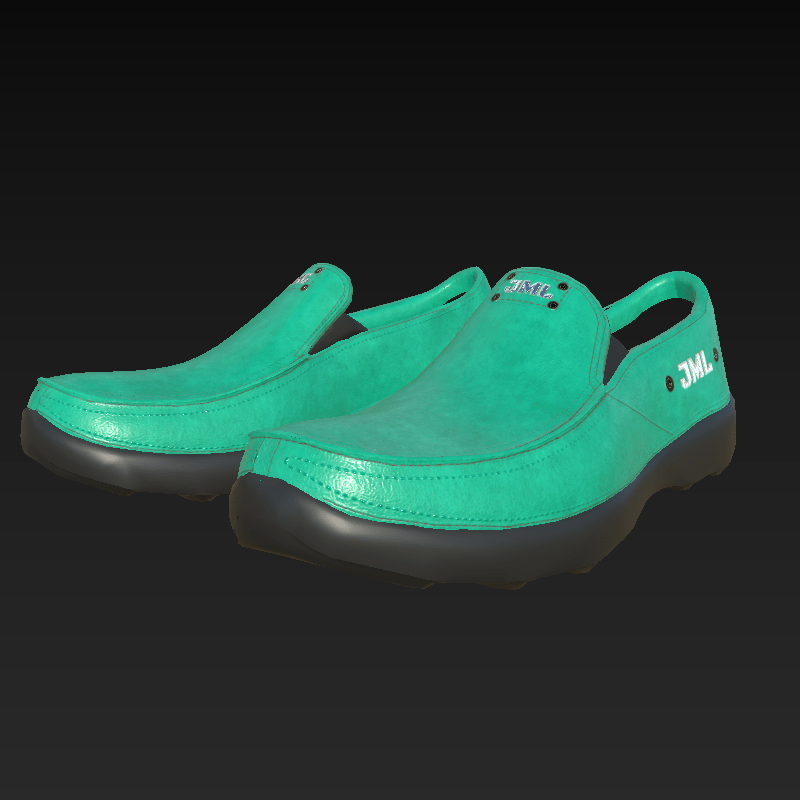 ELEGANT CLASSIC_ SHOES_ CYAN_