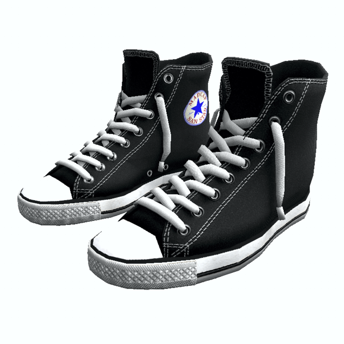 Girl shoes San-Star sneakers high black for woman