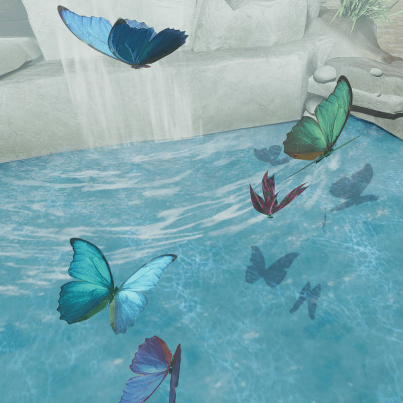 5 BUTTERFLYS WITH REALISTIC ANIMATION
