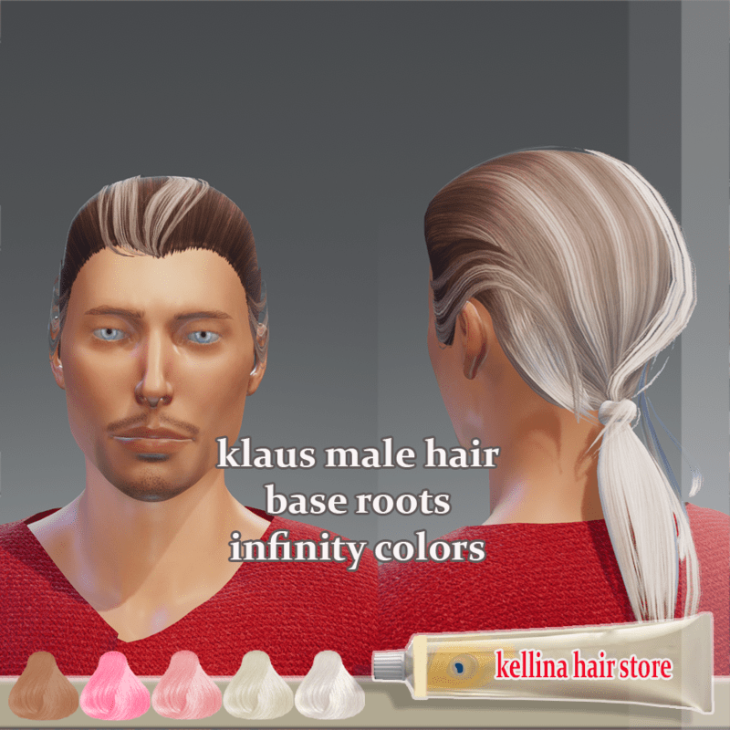 klaus male hair-base roots -infinity colors