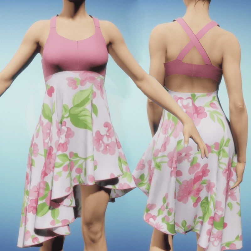 Floral Sundress - Pink