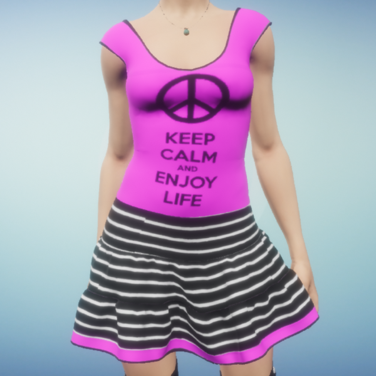 dress keep black pink