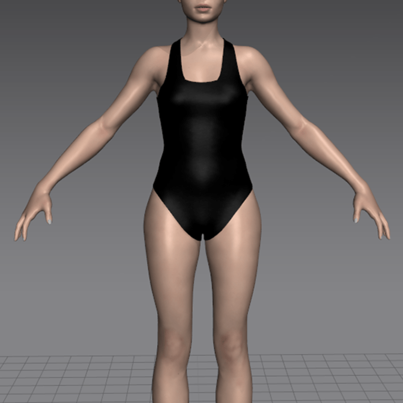 maillot swimsuit black