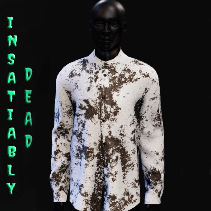 Grunge Long Buttoned Shirt Brown