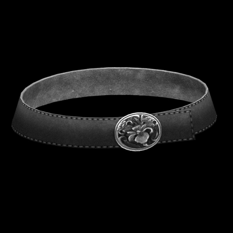 Flower Belt - Dark Gray