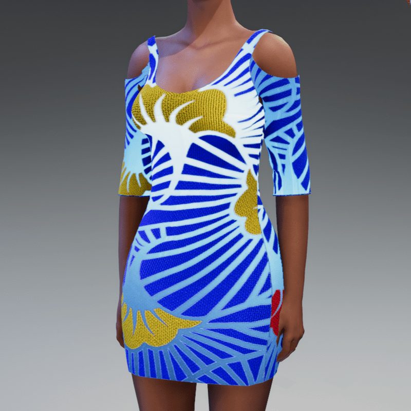 Future dress Blue Glow