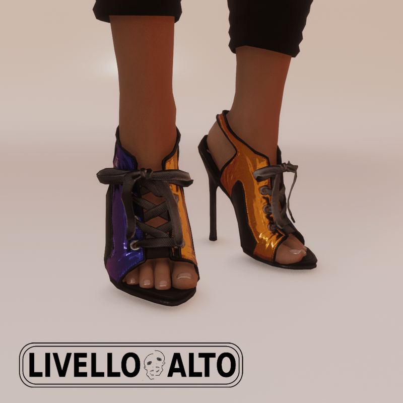 Savage Lace Rainbow Heels