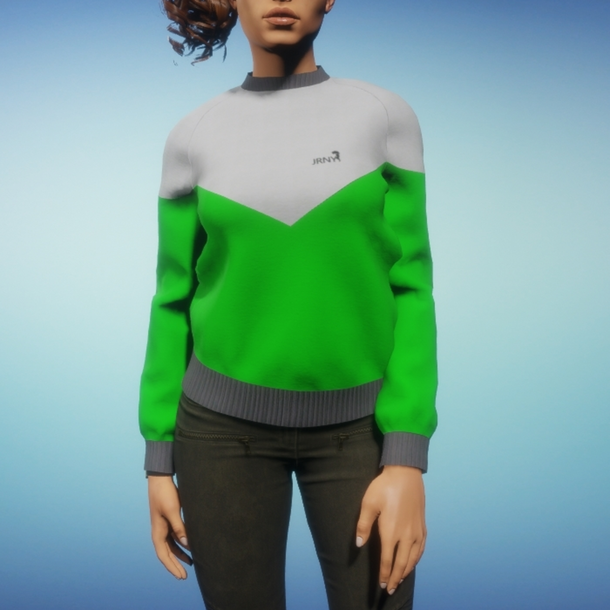 Scavenger Hunt Sweatshirt - Female Green