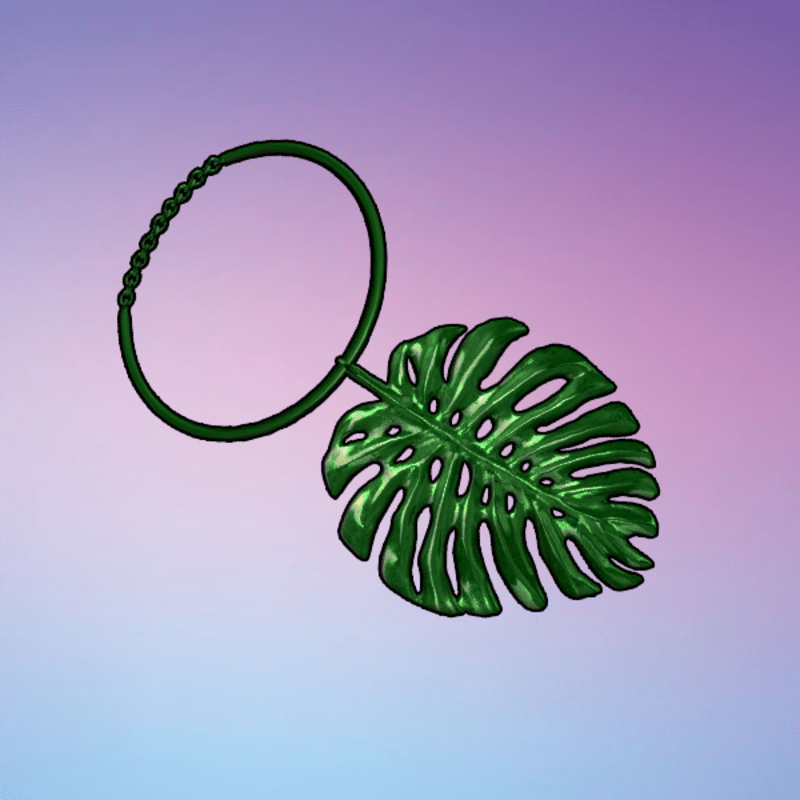 Palm Necklace Green