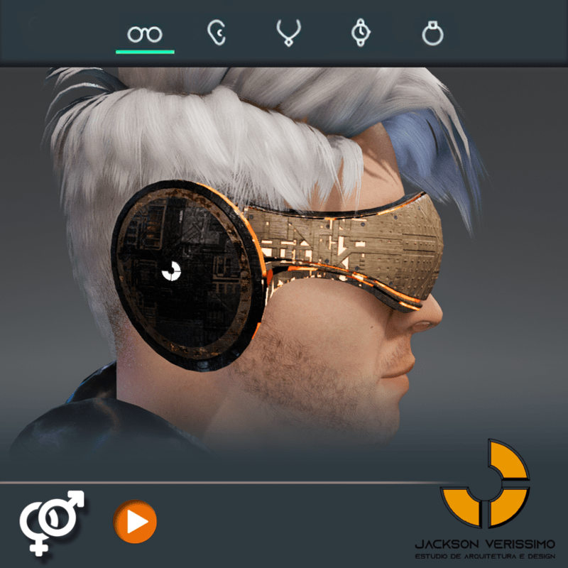 VR Glasses Pulsar- Sci Fi Tech wood 1