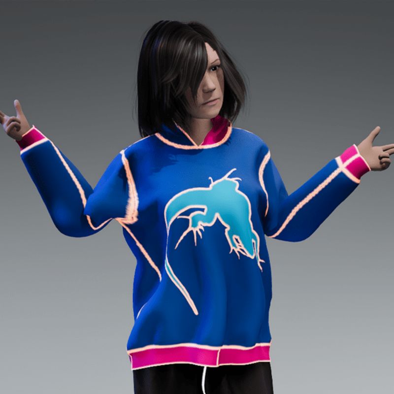 Emissive Lizard Hoody