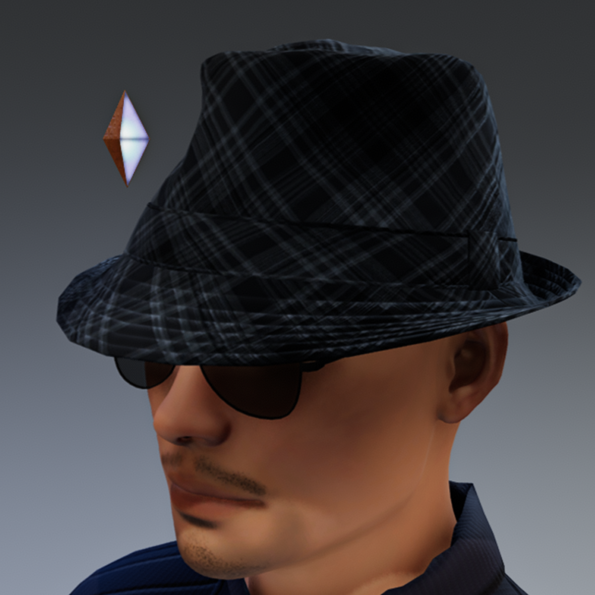 TKA Hat trilby man Plaid 4
