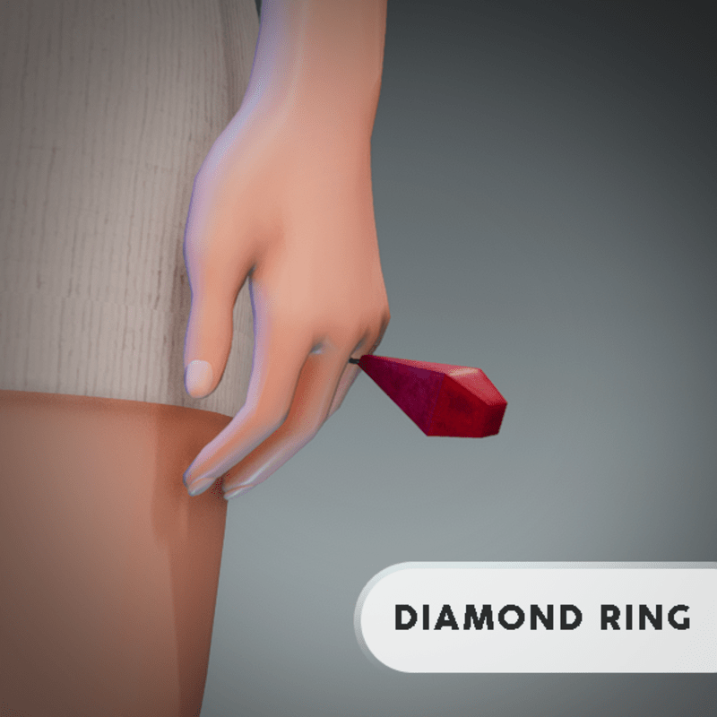 Red Diamond Ring