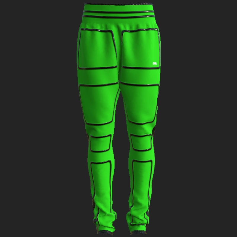 NEO SPORT PANTS_ GREEN L BLACK