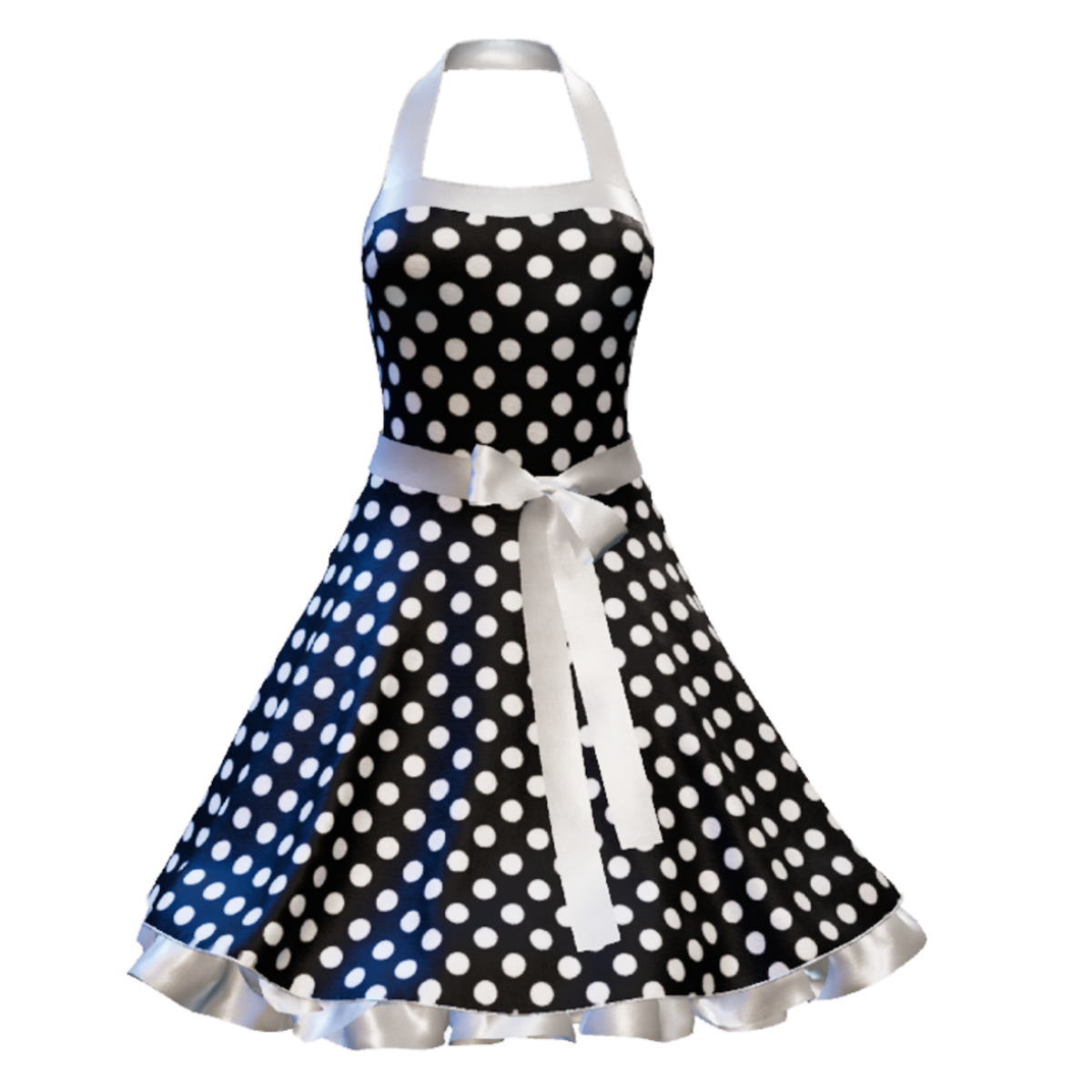 Fifties Rockabilly Polka Dot Dress black
