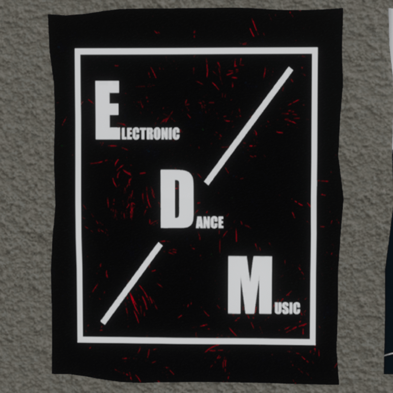 EDM wall poster