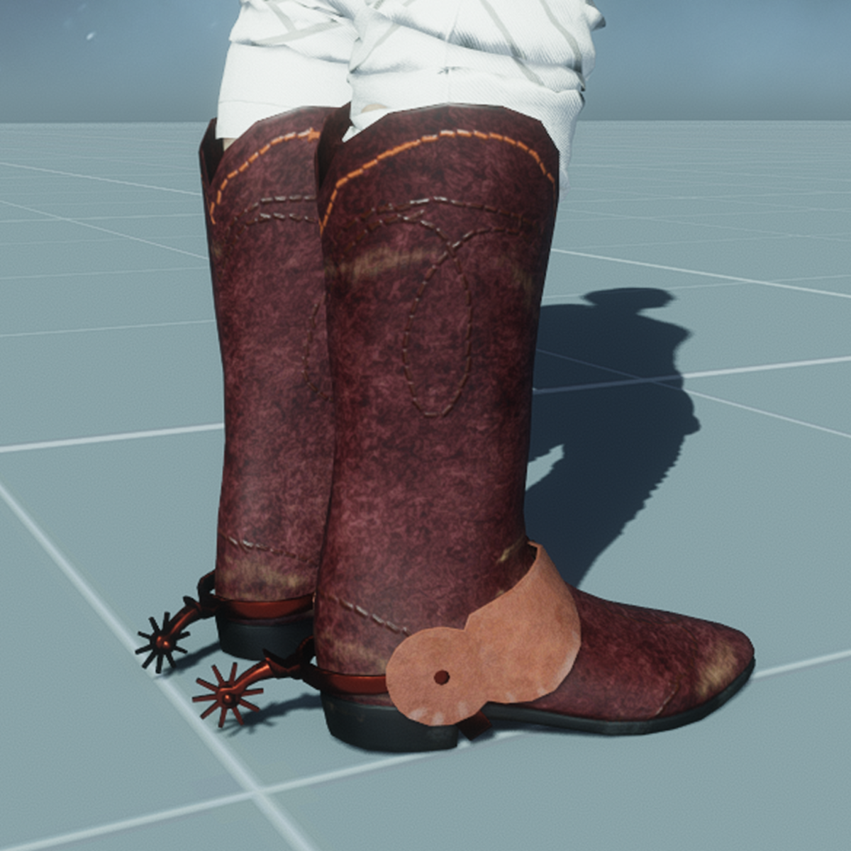 Cowboy Boots with Spurs