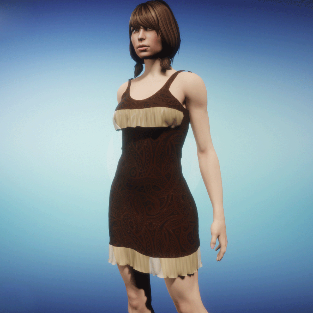 Summerdress Sina brown