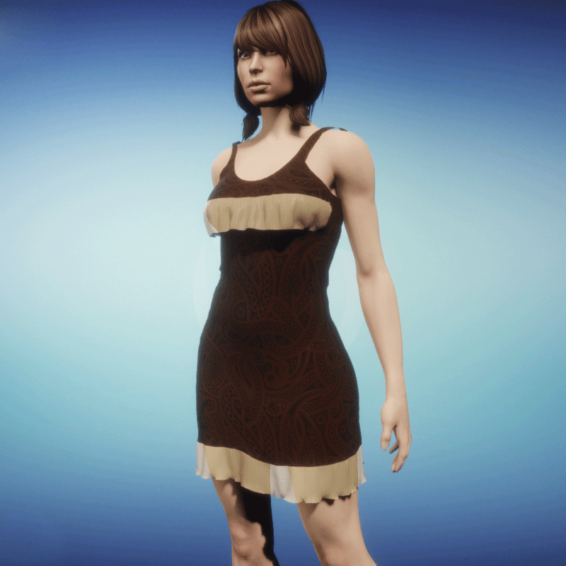 Summerdress Sina brown