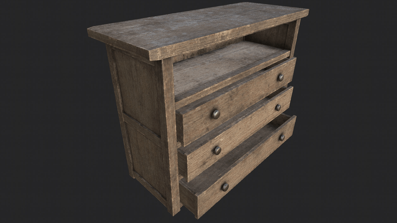 Wood Cabinet 2