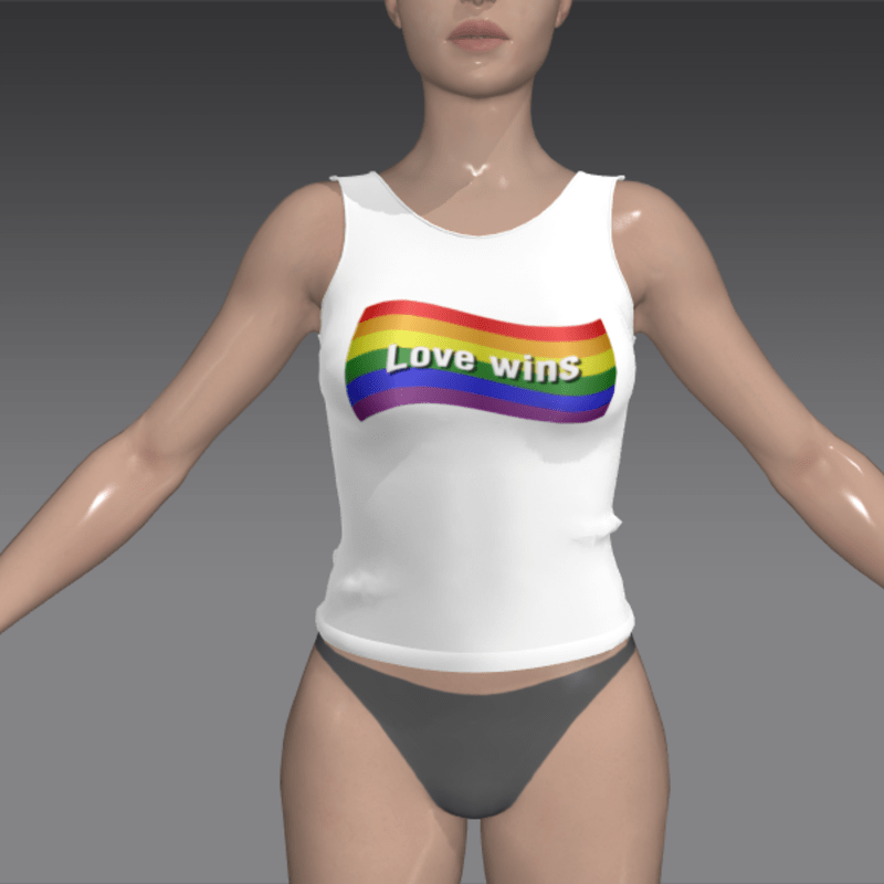 love wins women's tank