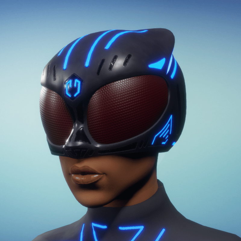 BioArmor Helmet Female Blue Light