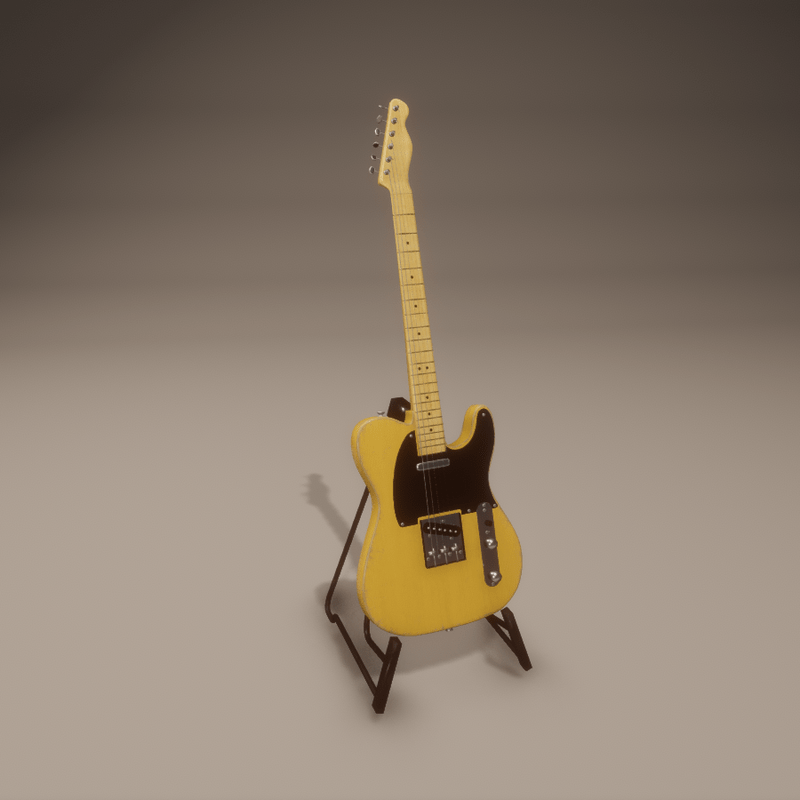 Electric Guitar with stand
